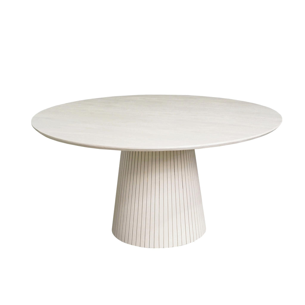 Salontafel Solana, Ø 50 cm, zand mangohout