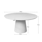Salontafel Solana, Ø 50 cm, zand mangohout