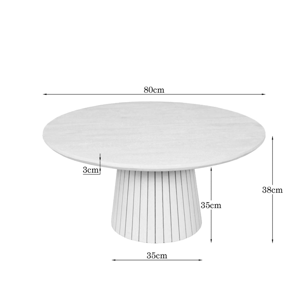Salontafel Solana Zand Mangohout 80 cm