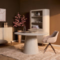Ronde eettafel Solana Zand Mangohout 130 cm