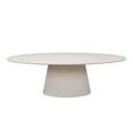 Ovale eettafel Solana Zand Mangohout 240 cm