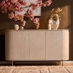 Dressoir Solana, 165 cm, zand mangohout
