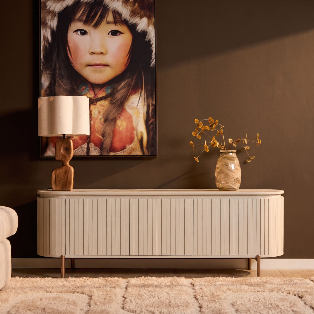 Tv meubel Solana Zand Mangohout 165 cm