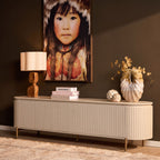 Tv meubel Solana Zand Mangohout 210 cm
