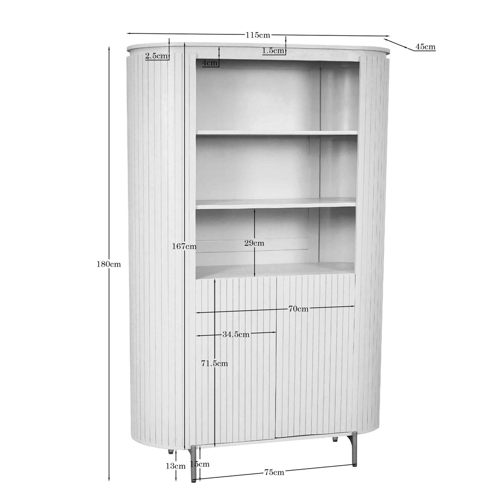 Wandkast Solana Zand Mangohout 115 cm