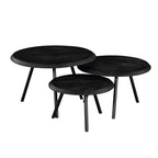 Salontafel Ohio Black | set van 3