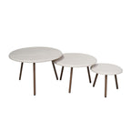 Ronde salontafelset Ohio Zand Mangohout 70 cm