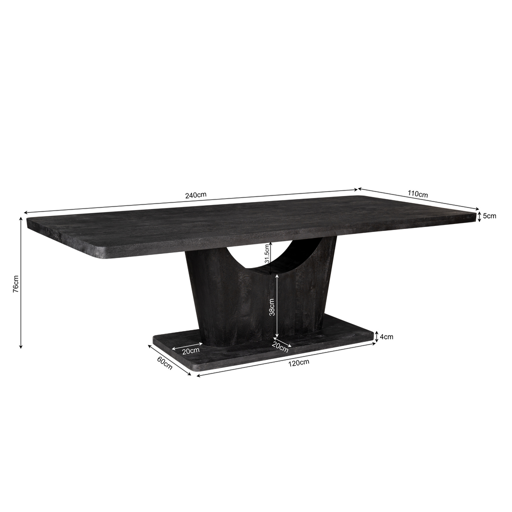 Eettafel Voco | 240 cm | Black