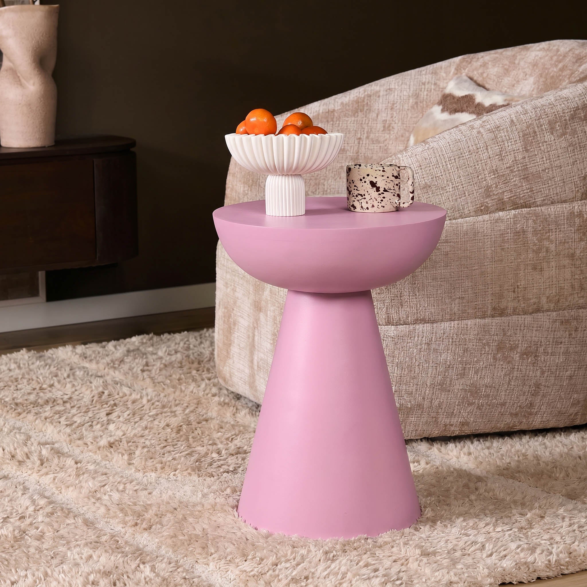 Bijzettafel Owen | Roze