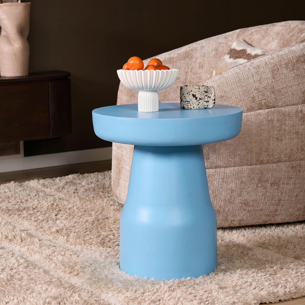 Bijzettafel Drum | Blauw