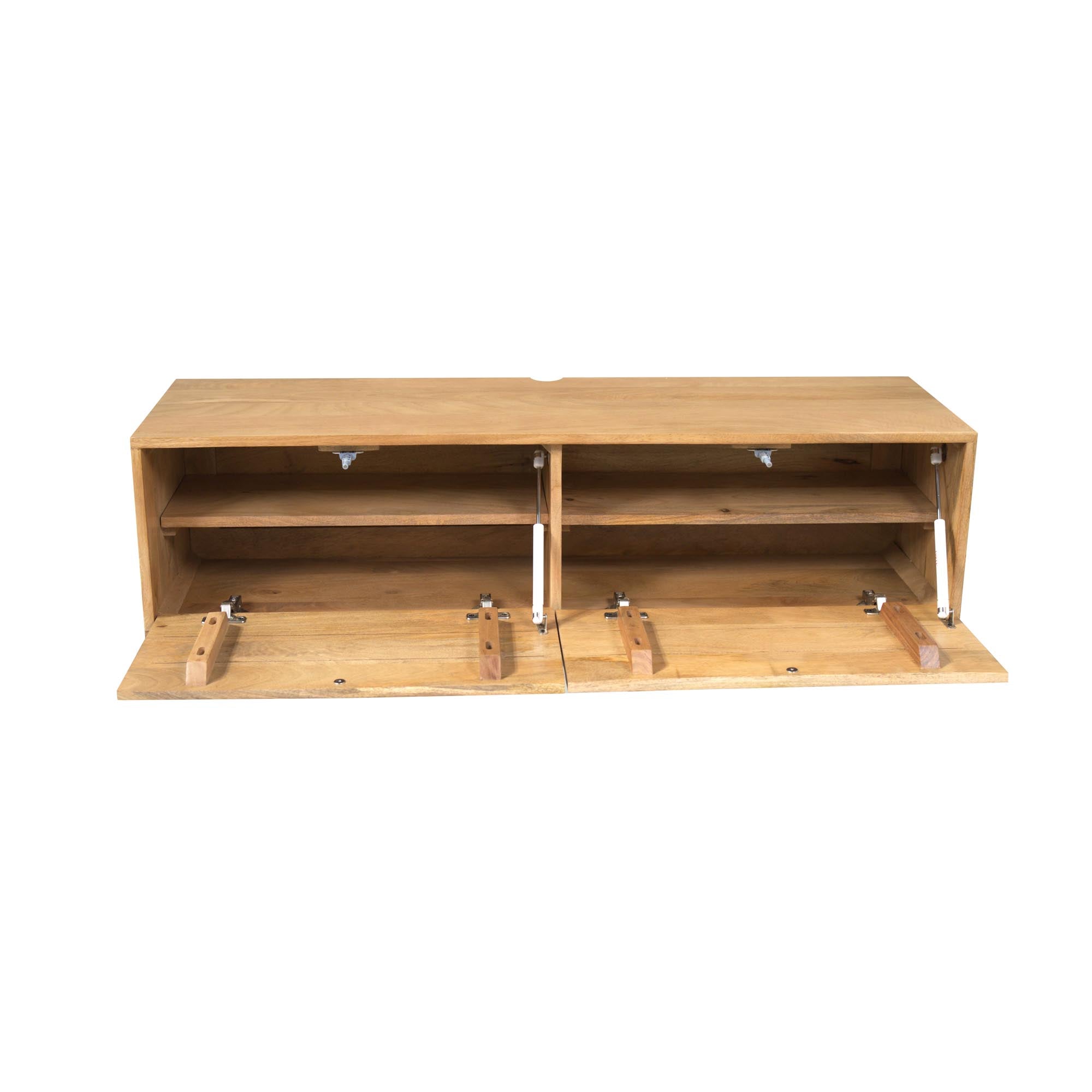 Zwevend tv meubel Vision Licht mango | 120 cm