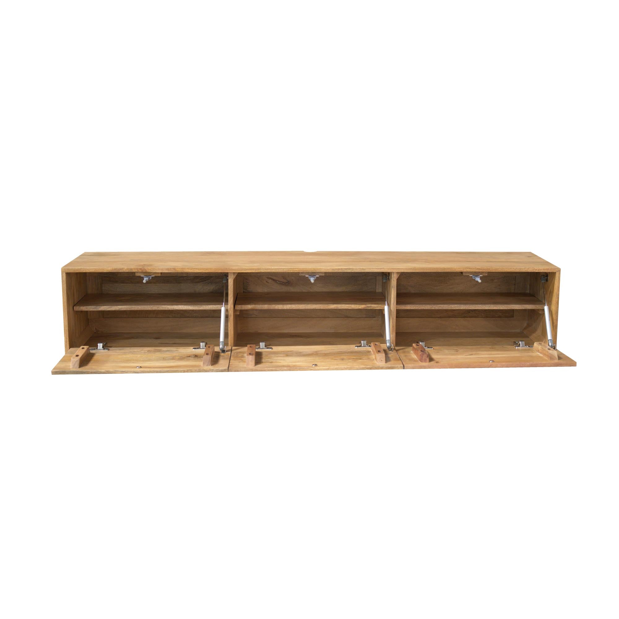 Zwevend tv meubel Vision Licht mango | 160 cm