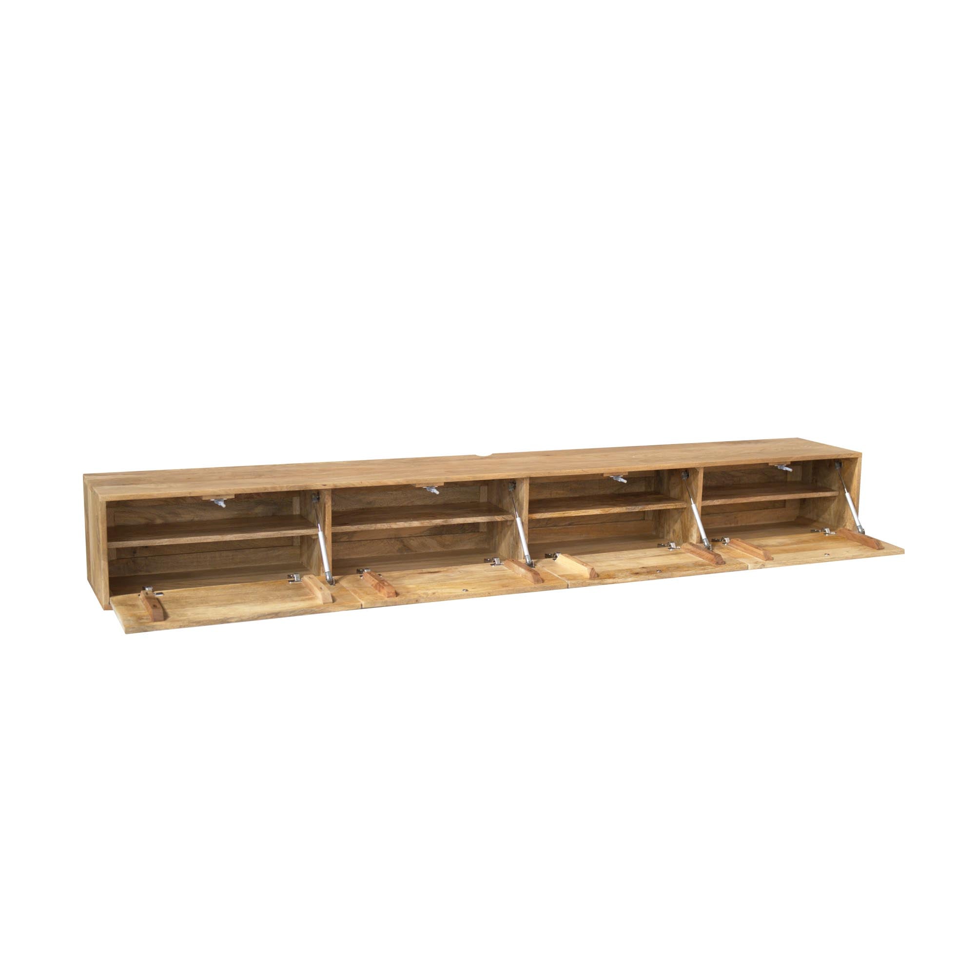 Zwevend tv meubel Vision Licht mango | 200 cm