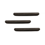 Wandplank Gusta, 60 cm, zwart mangohout, set van 3