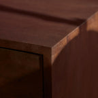 Zwevend tv-meubel Vision, 160 cm, bruin mangohout