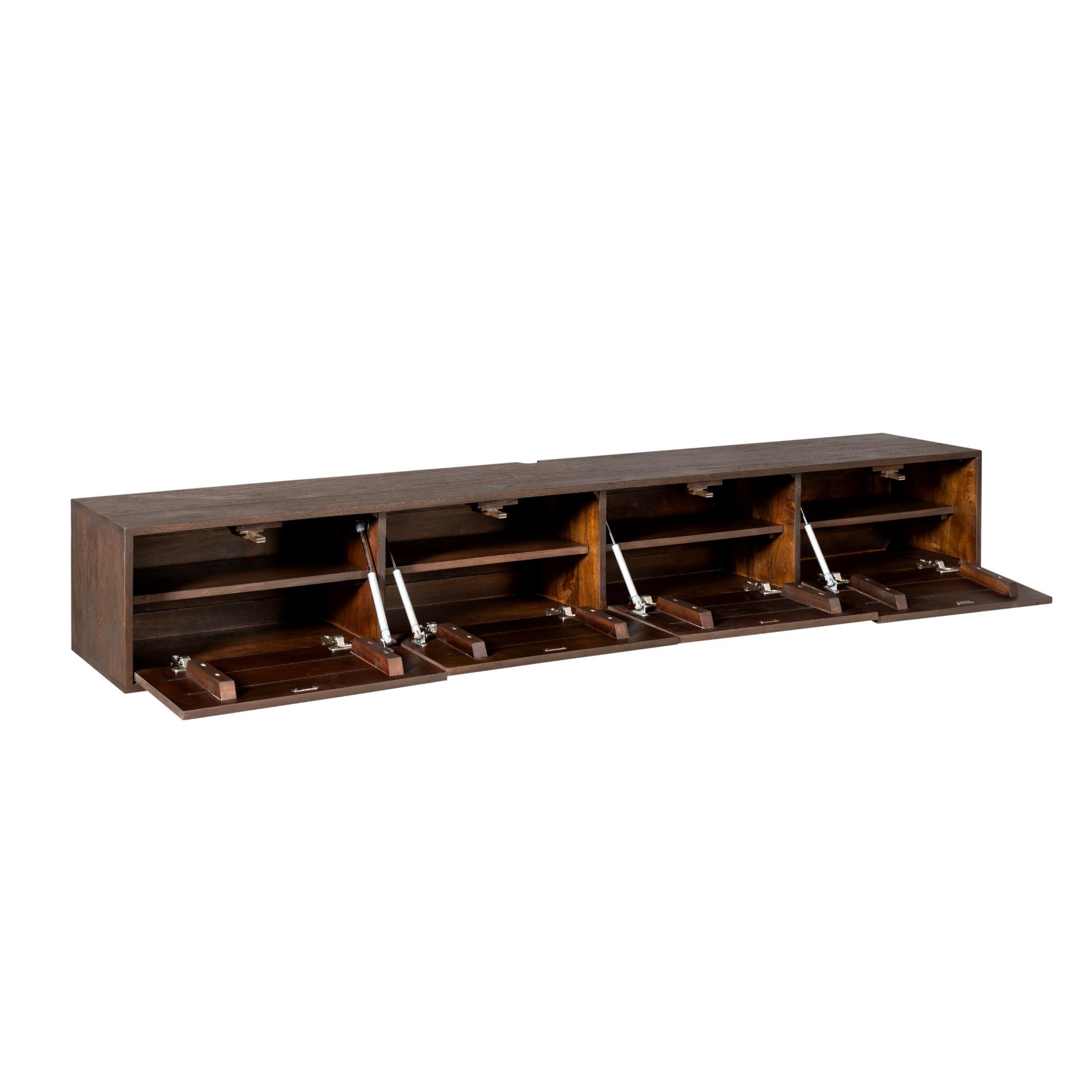 Zwevend tv meubel Vision Brown | 200 cm