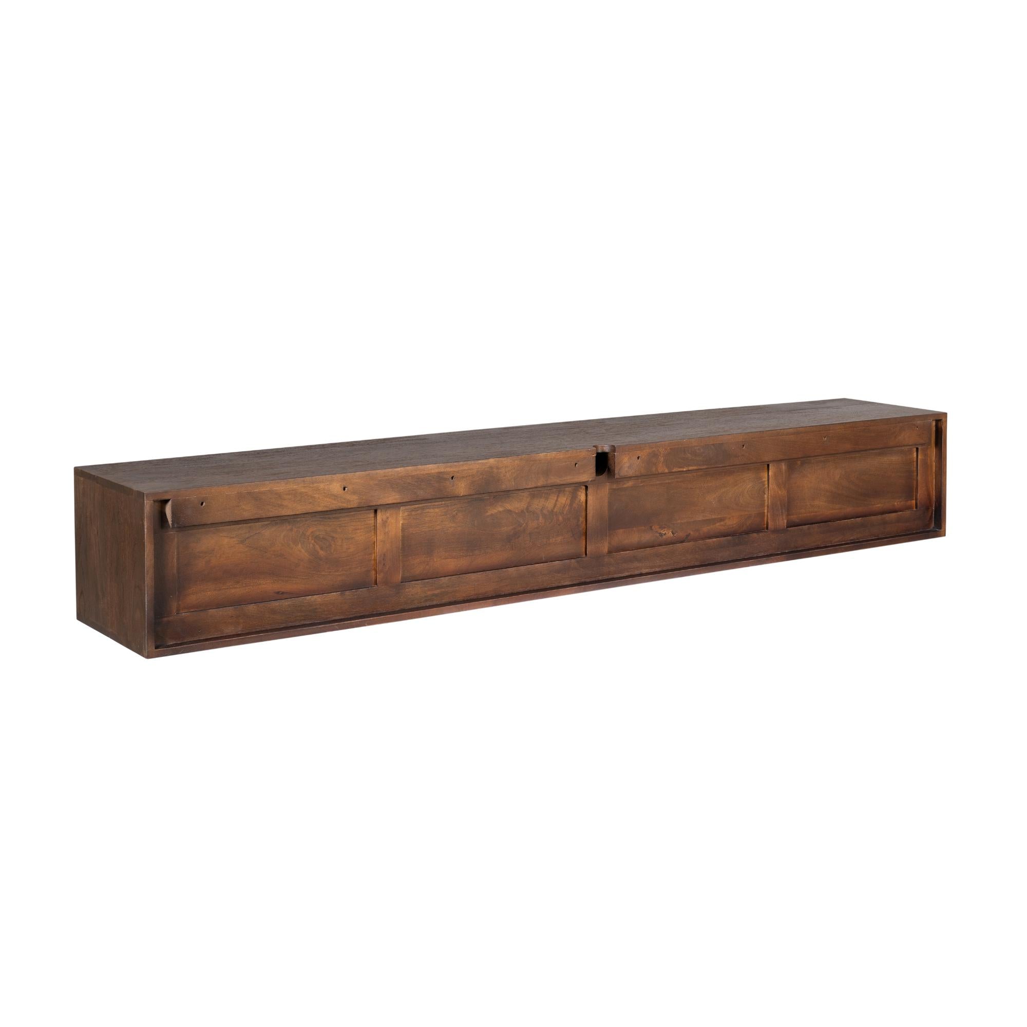 Zwevend tv meubel Vision Brown | 200 cm