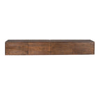 Zwevend tv meubel Vision Brown | 240 cm