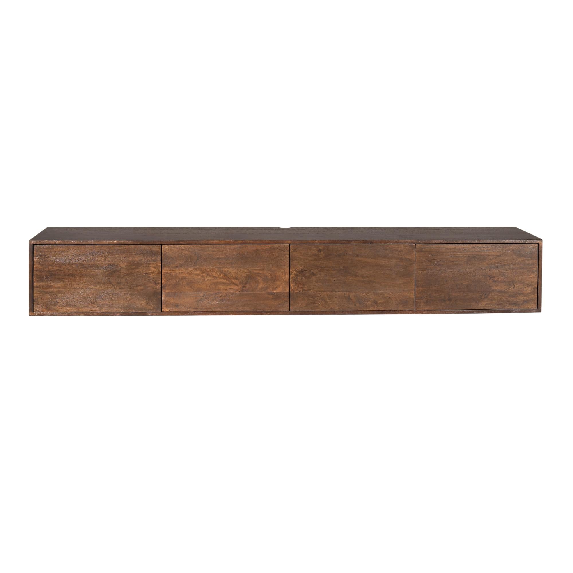 Zwevend tv meubel Vision Brown | 240 cm