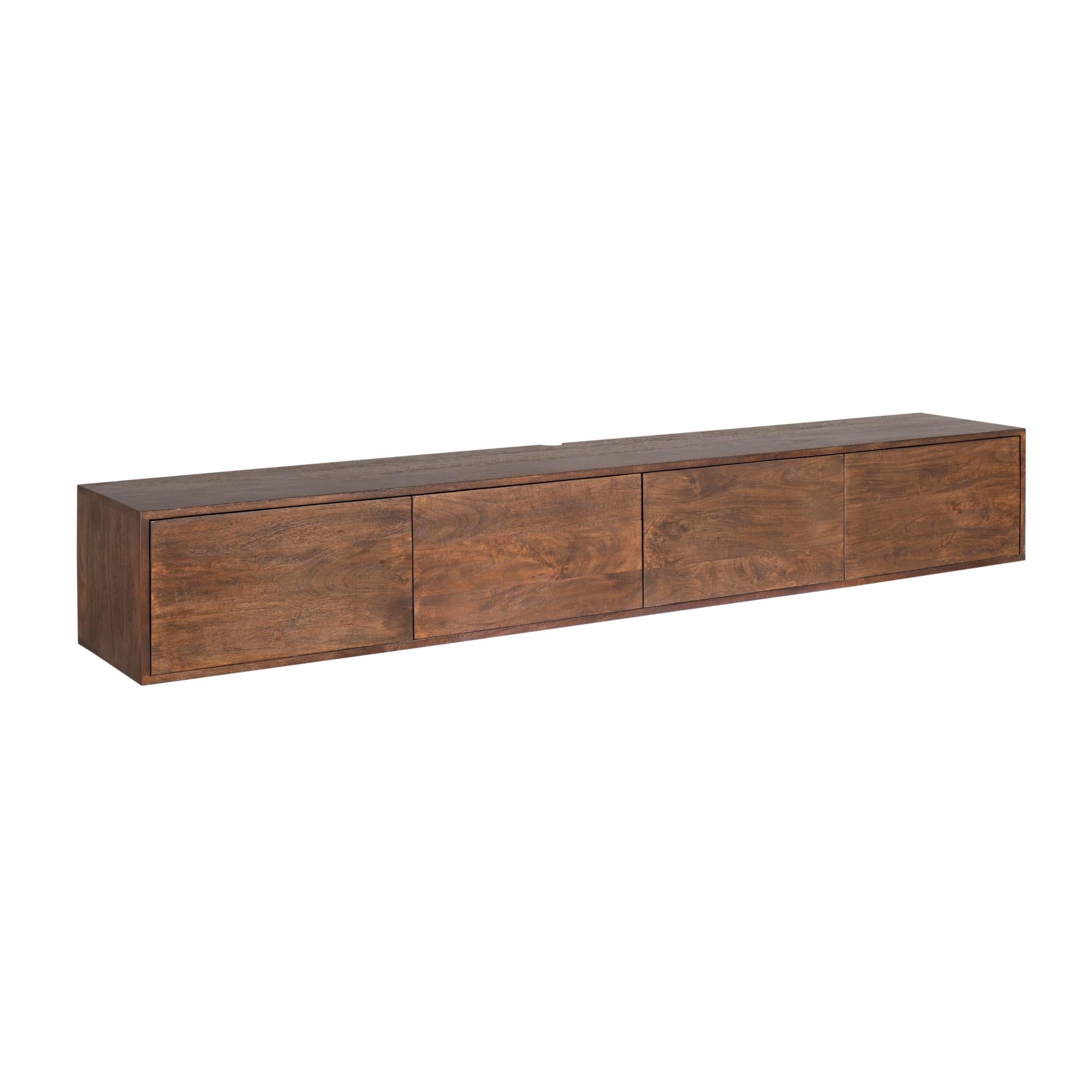 Zwevend tv meubel Vision Brown | 240 cm
