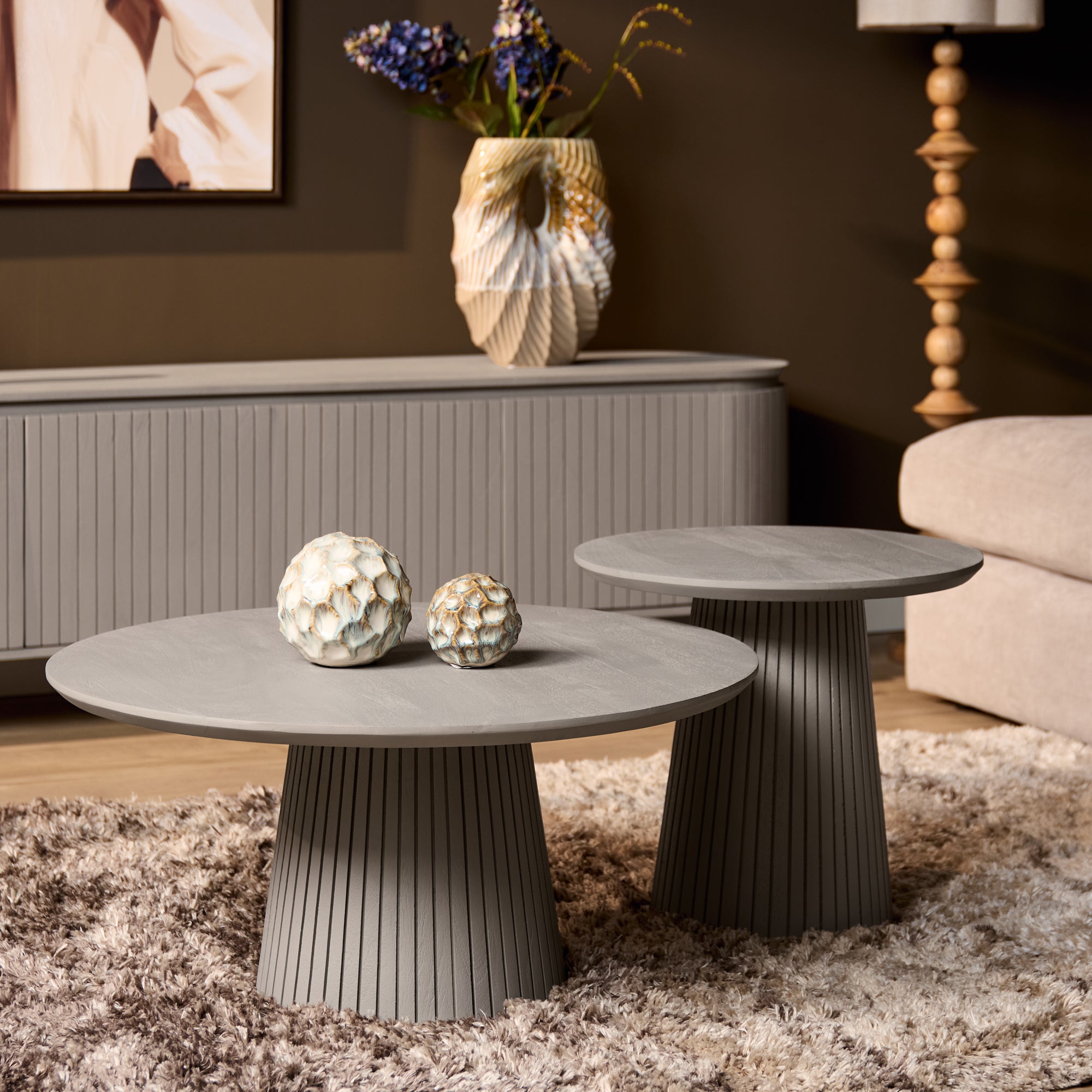 Salontafel Solana | 50 cm | Taupe