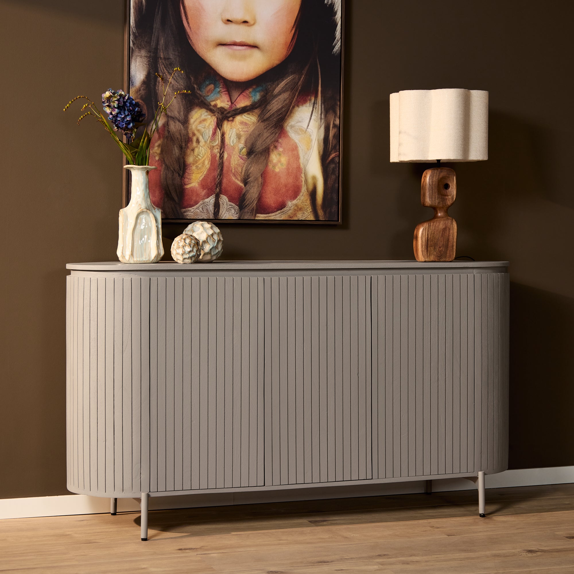 Dressoir Solana | 165 cm | Taupe