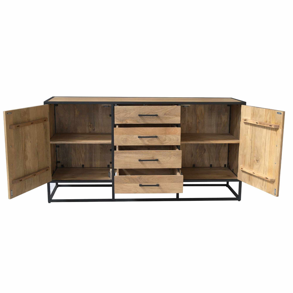 Dressoir Dakota, 165 cm, licht mangohout