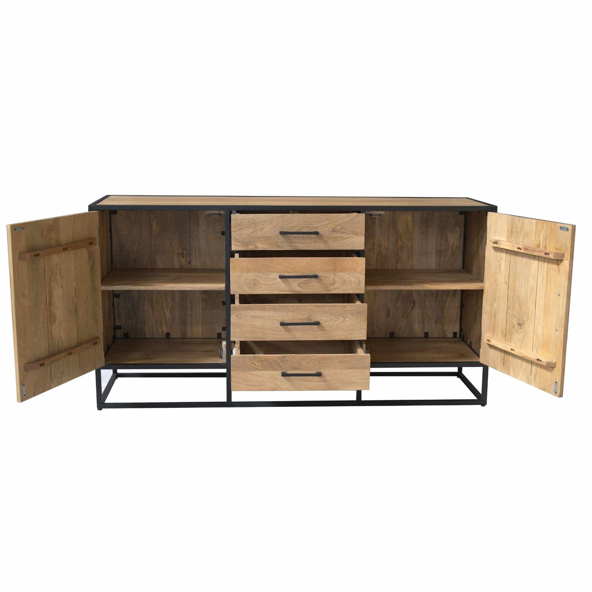 Dressoir Dakota, 165 cm, licht mangohout