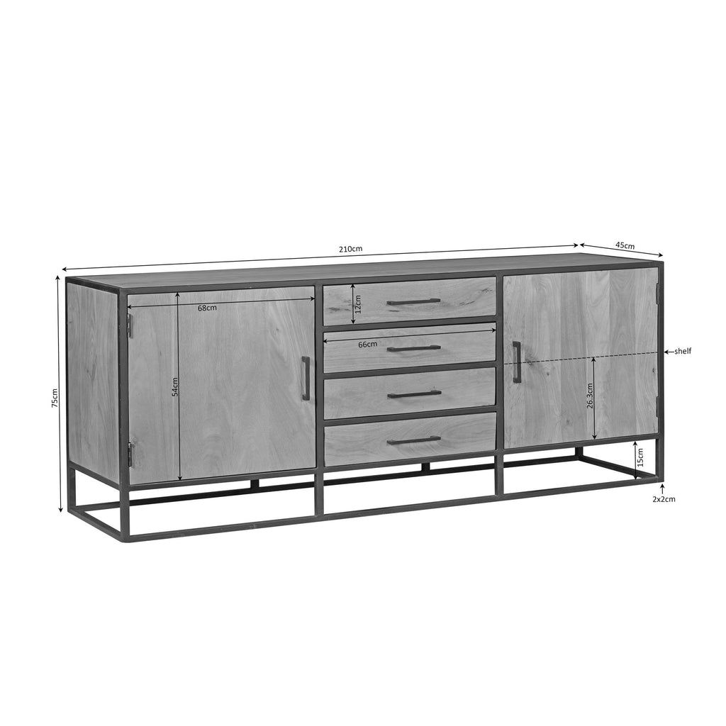 Dressoir Dakota |  210 cm