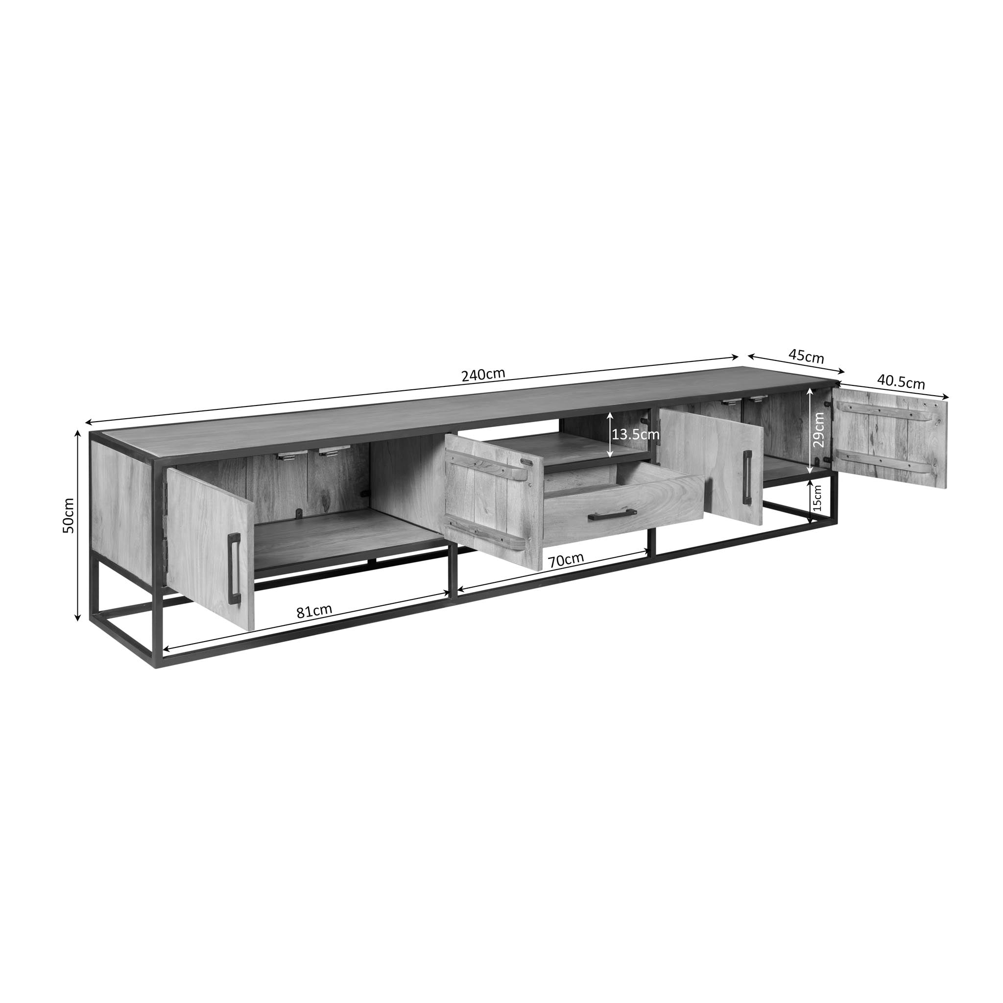 Tv meubel Dakota |  240 cm