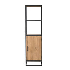 Boekenkast Dakota, 55 cm, 1 deur, licht mangohout