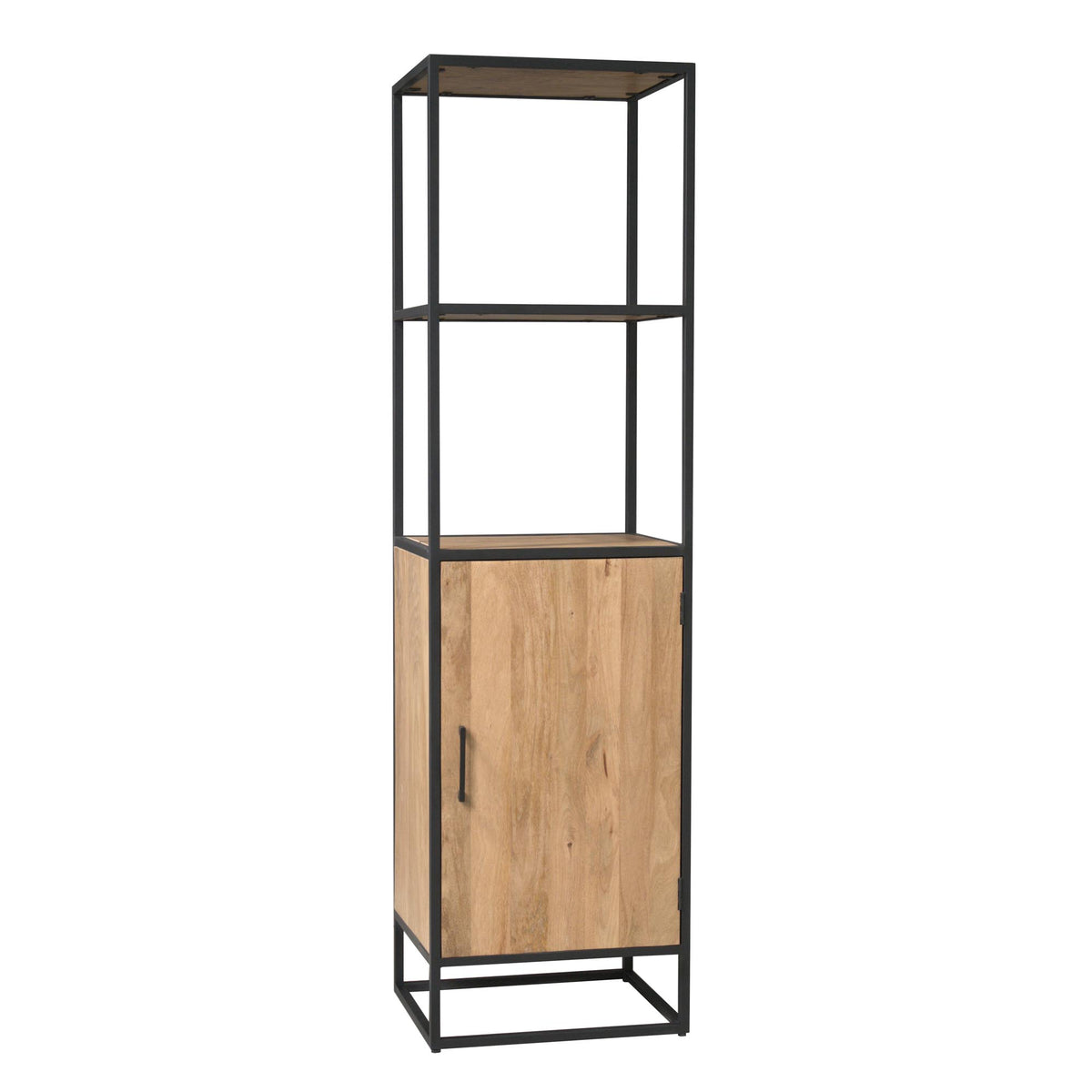 Boekenkast Dakota, 55 cm, 1 deur, licht mangohout