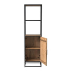 Boekenkast Dakota, 55 cm, 1 deur, licht mangohout