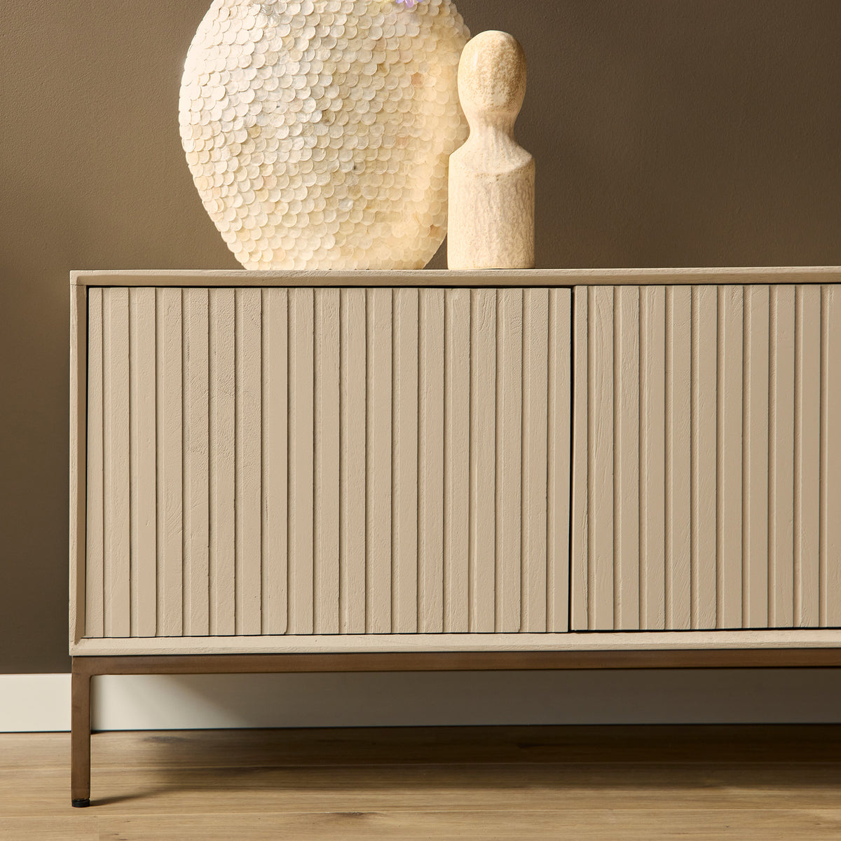 Tv-meubel Madison, 165 cm, zand mangohout