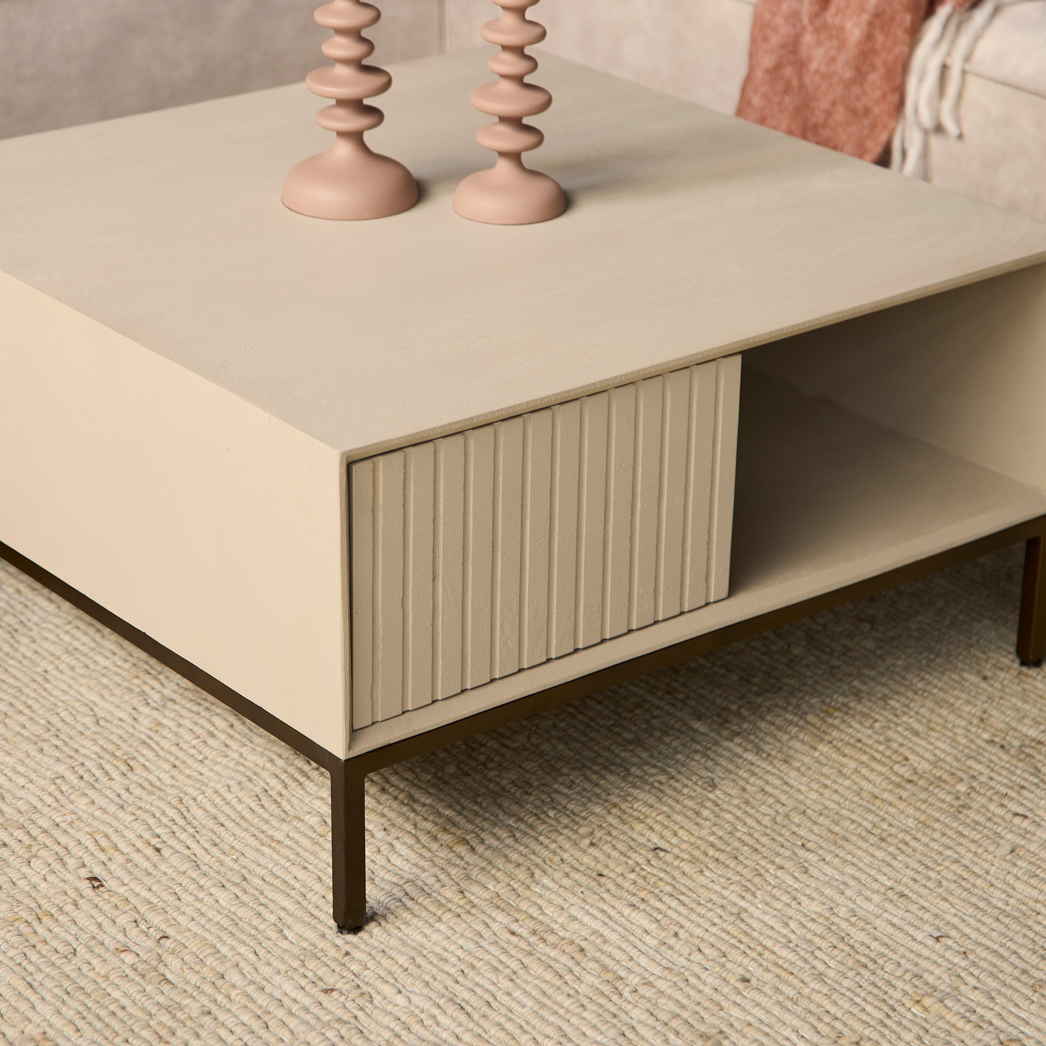 Salontafel Madison Sand | 80 cm | Vierkant