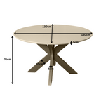 Eettafel Madison Sand | 130 cm