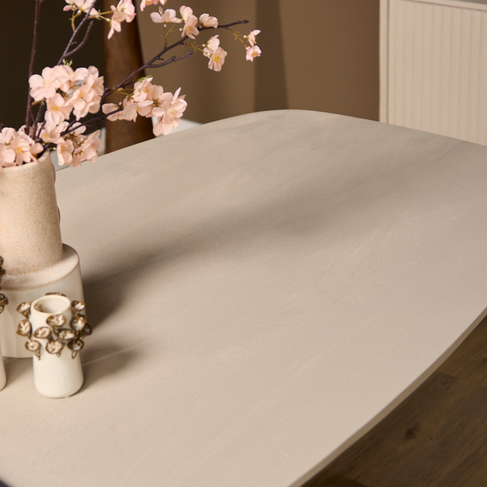 Deens ovale eettafel Madison Zand Mangohout 280x100 cm
