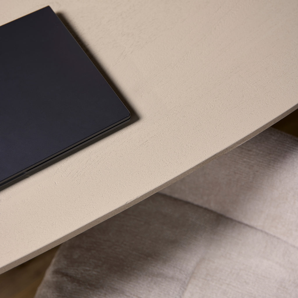 Deens ovale eettafel Madison Zand Mangohout 280x100 cm