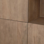 Vakkenkast XL Dallas Naturel Mangohout 160 cm