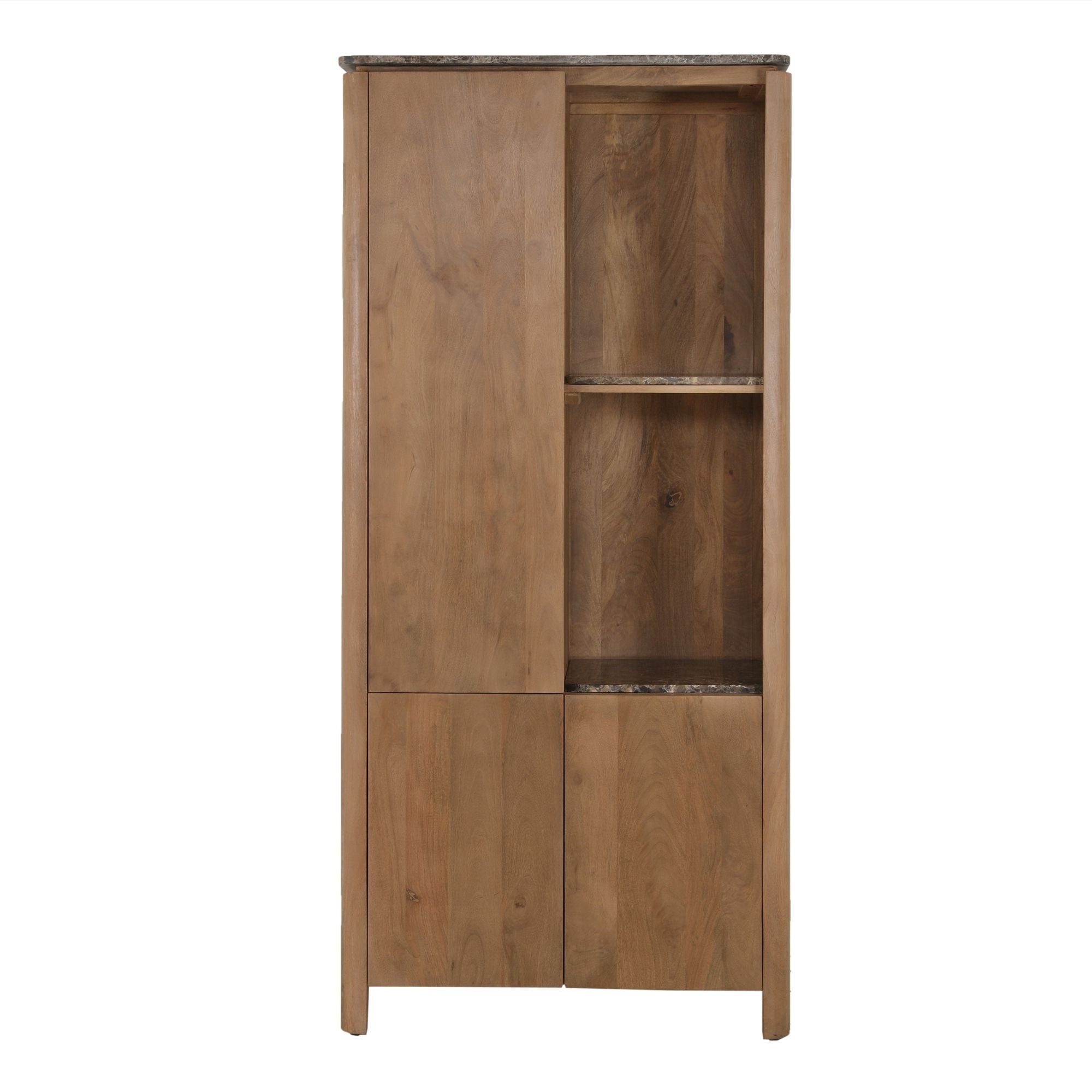 Vakkenkast Dallas Naturel Mangohout 90 cm