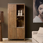 Vakkenkast Dallas Naturel Mangohout 90 cm