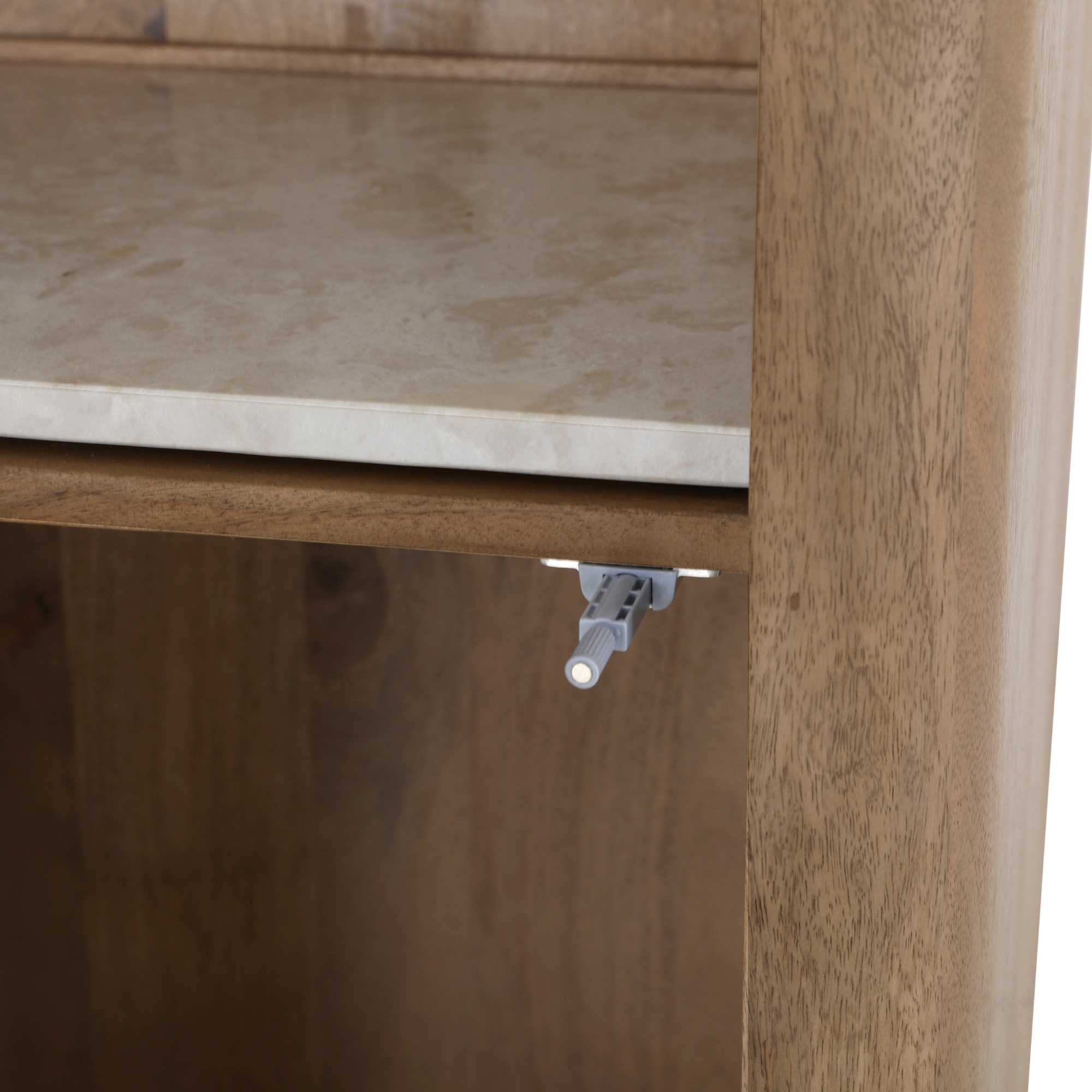 Boekenkast Dallas Naturel Mangohout 55 cm