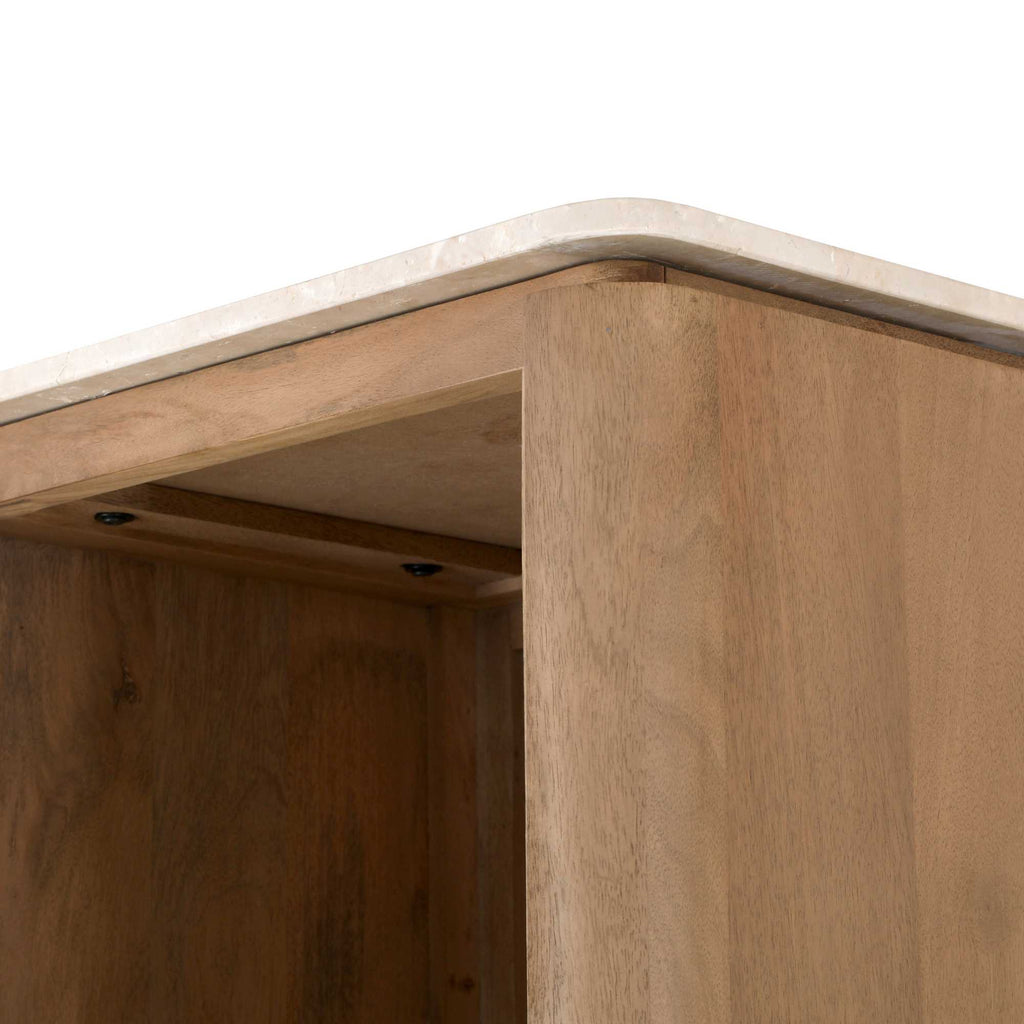 Boekenkast Dallas Naturel Mangohout 55 cm