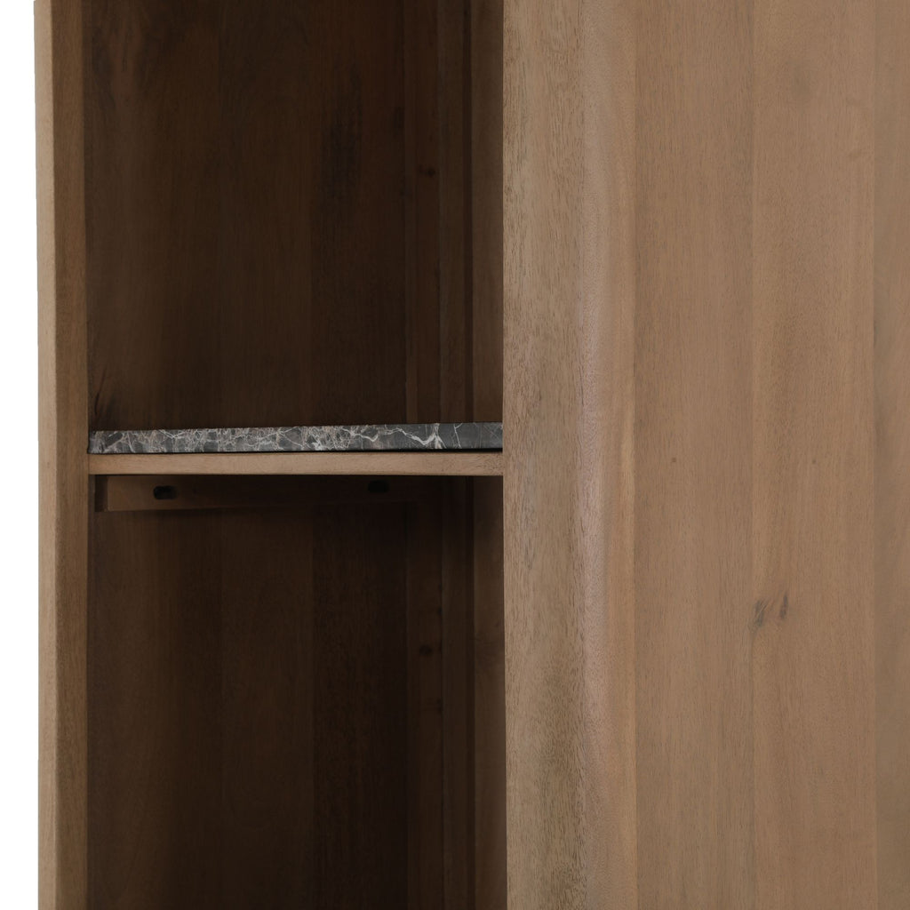 Boekenkast Dallas Naturel Mangohout 55 cm