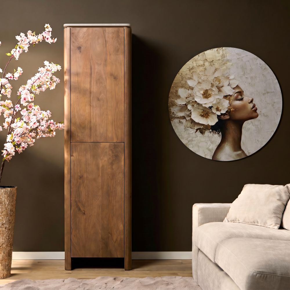 Kabinetkast Dallas Naturel Mangohout 55 cm