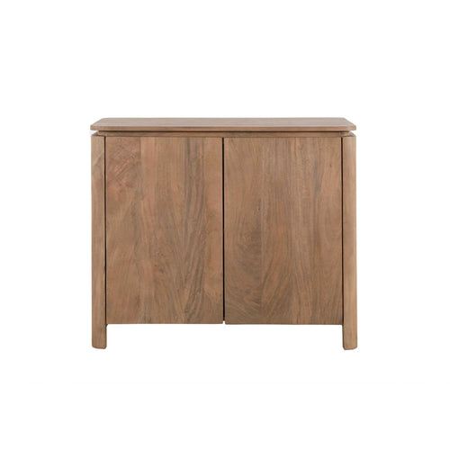 Dressoir Dallas, 100 cm, naturel mangohout, 2 deuren