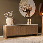 Tv meubel Dallas Naturel Mangohout 165 cm