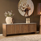 Tv meubel Dallas Naturel Mangohout 210 cm