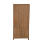 Kabinetkast Dallas, 90 x 45 x 200 cm, naturel mangohout