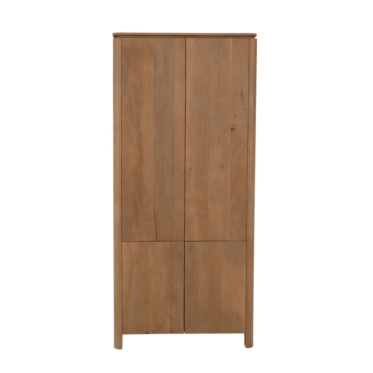 Kabinetkast Dallas, 90 x 45 x 200 cm, naturel mangohout